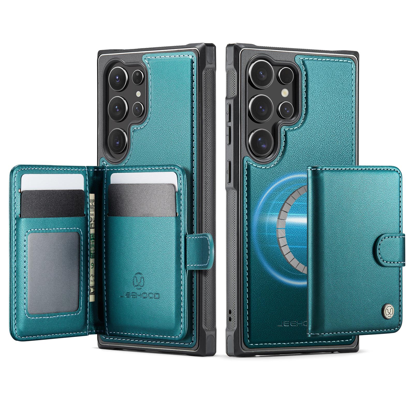 

2 in 1 Detachable Card Holder Leather Case for Samsung Galaxy S25 Ultra Edge S24 Plus S23 S22 S21 A56 A16 A36 5G Magnetic Cover Galaxy S25 Ultra