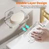 Wall Mounted Soap Dish Self Draining Soap Saver NEW Bathroom Organizer  Bathroom Supplies
