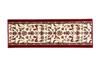 IKEHIKO Mendel Wine Entrance Mat, Dynasty Pattern, Approx. 30 X 110 Cm, Step Stile, Washable, #2028020