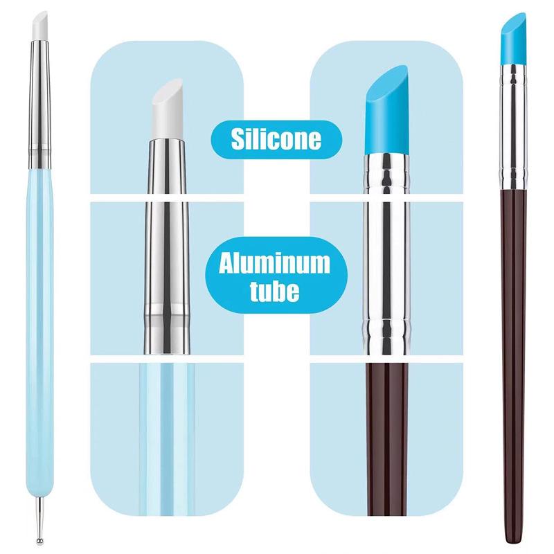 10-Piece Pottery & Nail Art Silicone Pen Set for Clay & Polymer DIY Projects