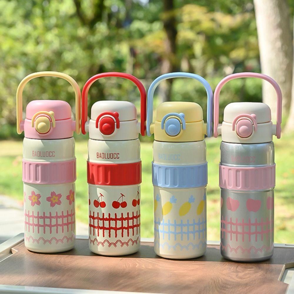 600ml Insulated Cup Large Capacity Vacuum Flasks New Thermal Mug  For Kids