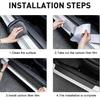 Tricolor Door Sill Protectors For Toyota Tacoma TRD 4Runner Tundra Rav4 Highlander Accessories, Carbon Fiber Front/Rear Door Sill Plate Guard, Retro