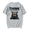 Think It's Not Illegal Yet Funny Raccoon Meme T ShirtUnisex Fashion Humor Short Sleeve T-shirts Casual O-Neck Cotton T-shirt
