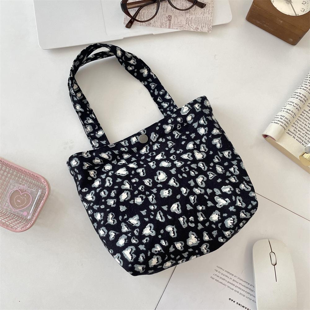 New lightweight handbag fashionable bento bag trendy leopard print large capacity tote bag women