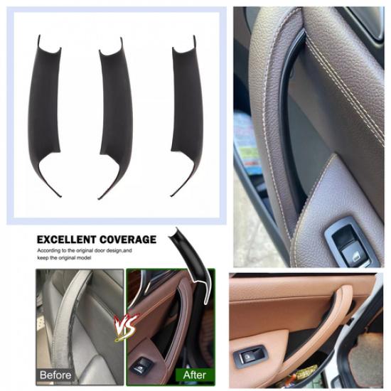 For BMW X3 X4 F25 F26 3PCS Door Handle Panel Cover Armrest Handle Pull Trim