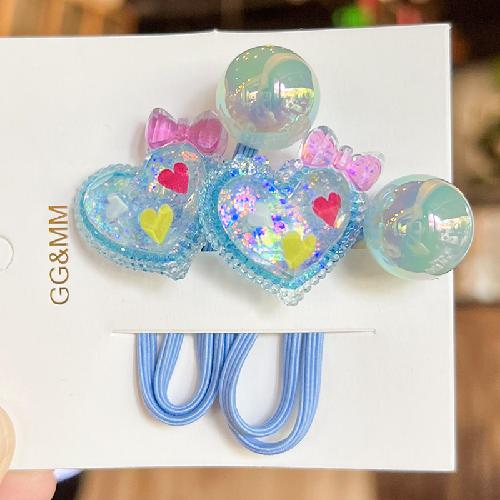 Hot Selling Kids Hair Elastics1pcs Cartoon Whale Design High Stretch Ponytail Holders Non Damage Soft for Toddler Girls