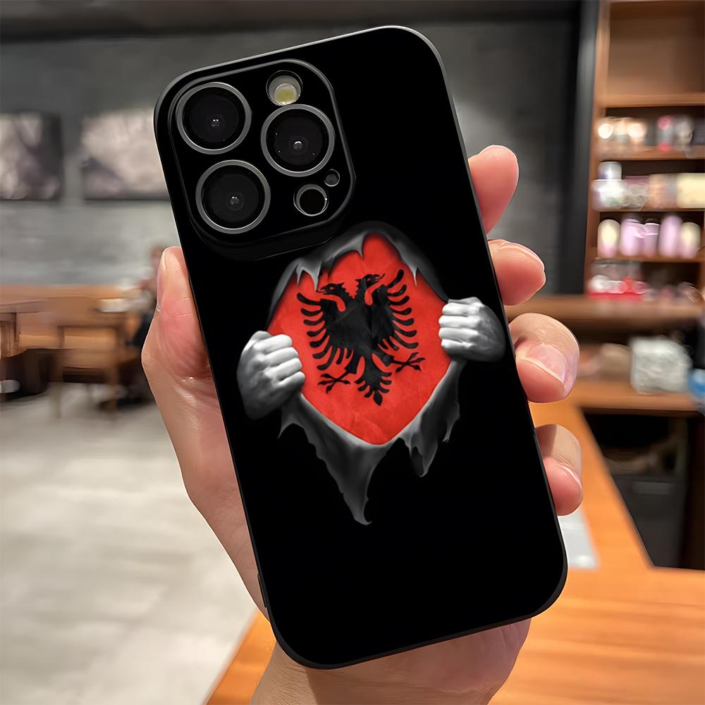 Albania Logo Phone Case For IPhone 17 Pro Max 15 Pro 16 14 Plus 12 13 Mini 11 Pro Shockproof Soft Cover