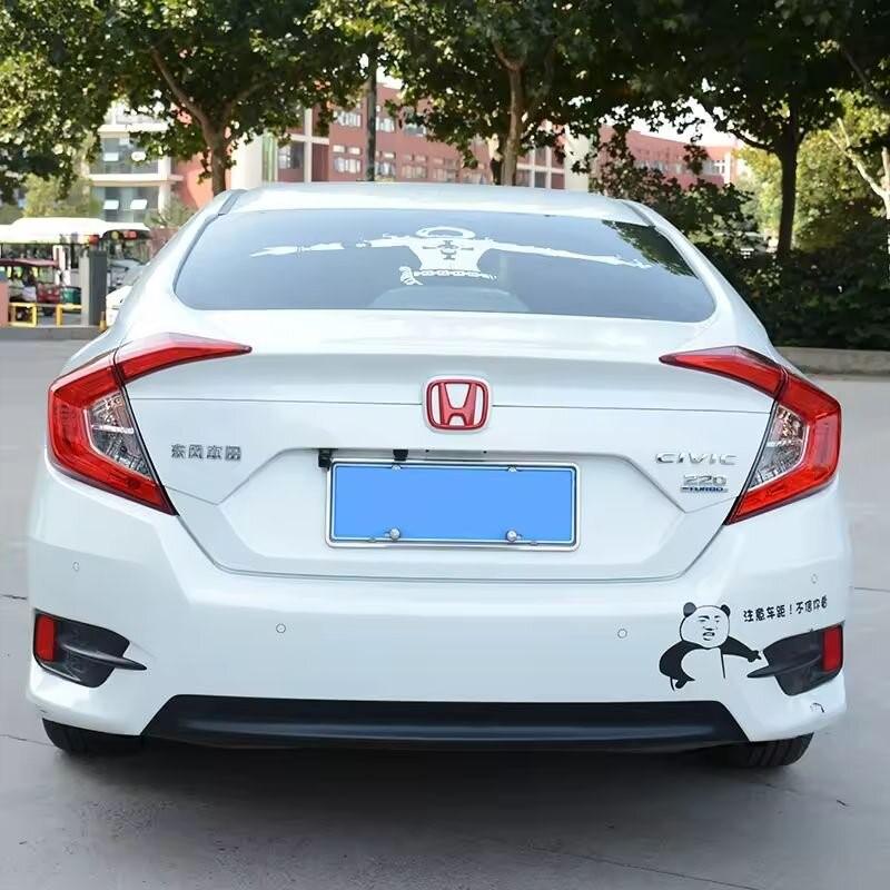 3Pcs ABS Auto Steering Wheel Trunk Emblem Front Grille Logo For Honda Civic 2019 2018 2017 2016 10th Generation Styling