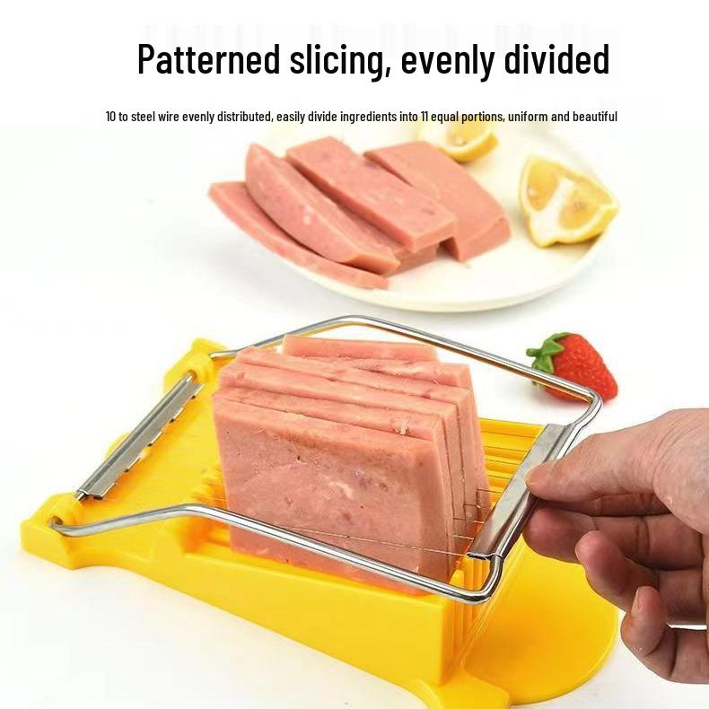 Multifunctional Stainless Steel Slicer for Ham, Eggs, and Fruit