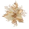 Artificial Poinsettia Flowers Ornaments Christmas Tree Decorations for Seasonal Door Wreaths Wedding Holiday