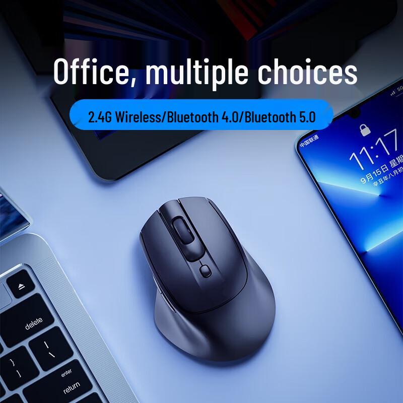 BIAOEZ DR2 Wireless Ergonomic Bluetooth Mouse