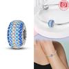 Elegant Exquisite Genuine Copper Charm Daisy Zircon Bead Stopper Safety Chain Fits Bangle Bracelets Jewellery Clip Gifts Women