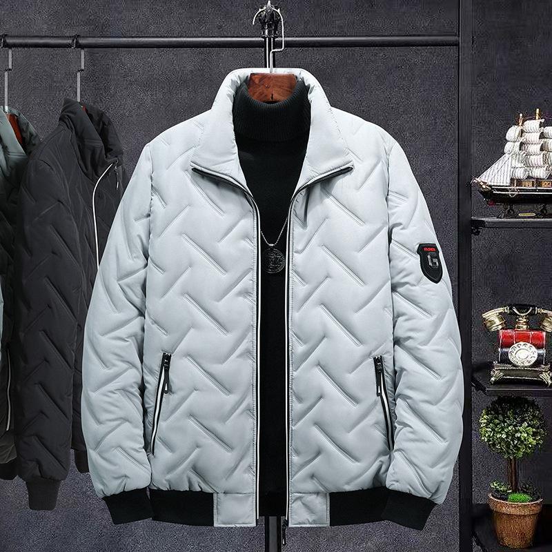 Pressed Cotton Stand Collar Men's Cotton Coats Winter Coats Short Clothes Korean Style Trendy Cotton Clothes Work Clothes Winter Clothes Cotton