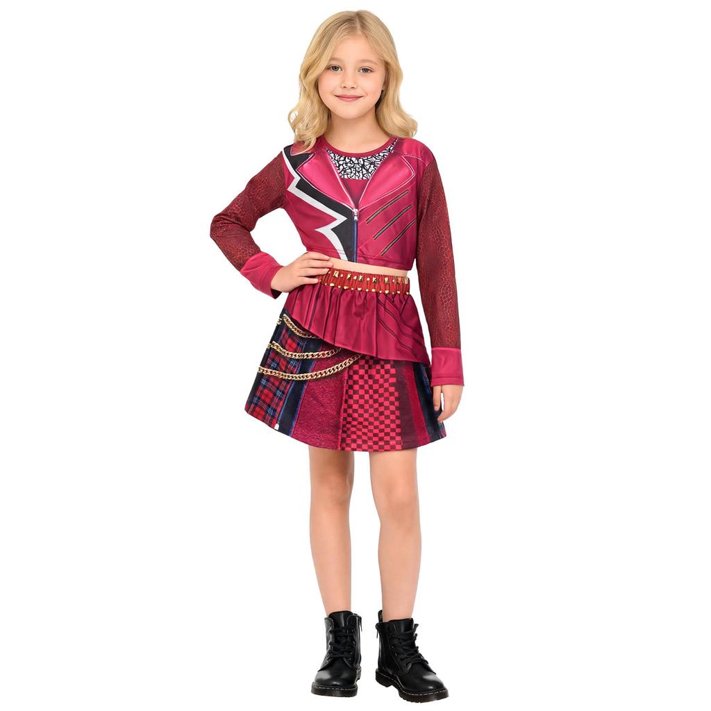 Kids Halloween Stage Performance Costume for Boys Girls Role Play Dress Up Outfit