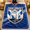 Flannel BlanketCanterbury-Bankstown Bulldogs Warm Soft Throw Blanket for Indoor Sofa Bed Living Room Use