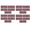 ABUL-100 Pcs Sanding Pads,Sanding Paper Hook And Loop Sand Sheet 93X185mm Punched 8 Holes Grits 40/60/80/120