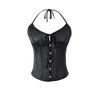 European Satin Solid Color Halter Neck Camisole for Women – Adjustable Tie-Up Back, Sexy and Chic Design