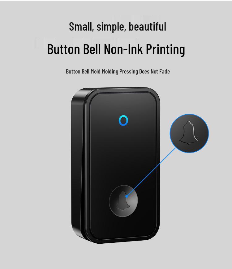 Wireless Self-Powered Doorbell with Remote Chime and Elderly Button, Three-in-One Design for Long-Distance Use