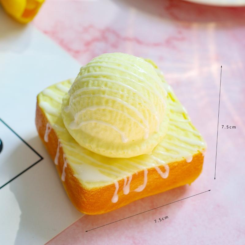 1Pcs Realistic 3D Bread Toy Ultra Slow Rising Portable Soft Stress Relief Sensory Toy For Adults