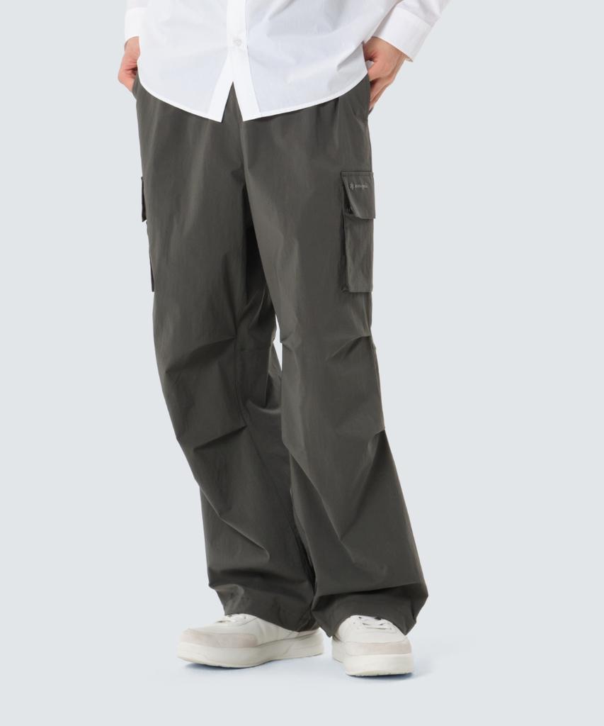 SNOWPEAK APPAREL Root String Wide Pants (S26Murpt64) Rustic Khaki