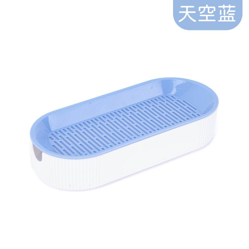 

Пластиковый поддон Набор для выращивания кошачьей травы Кашпо Гидропонная коробка для кошачьей травы Лоток-проращиватель для домашних кошек Горшок для растений синий