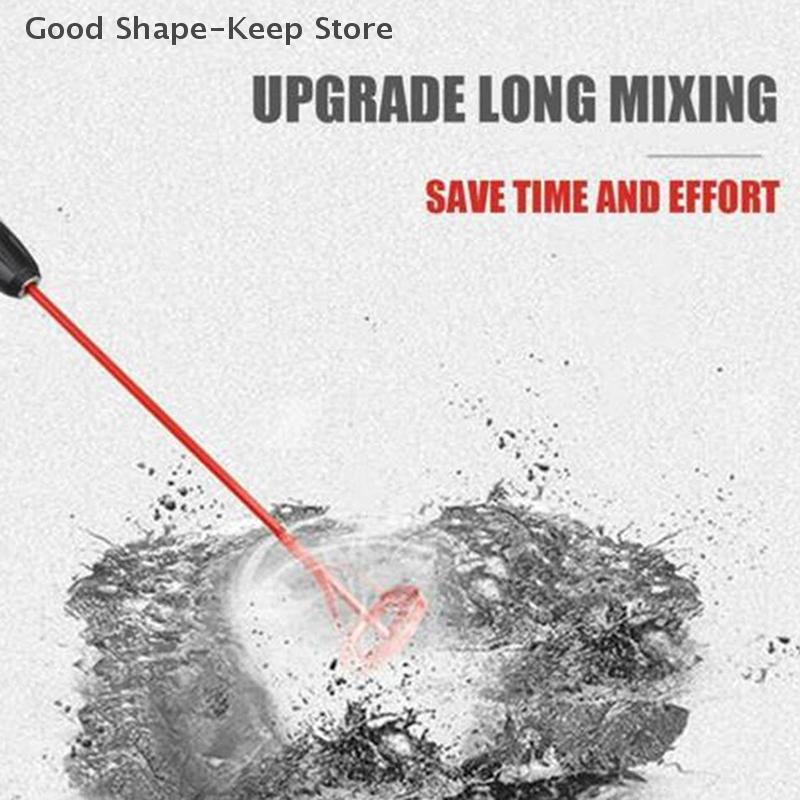 Handheld Hexagon Shaft Plaster Mud Mixer for Grouting Mortar Cement Paint Putty Powder Mixing Tool