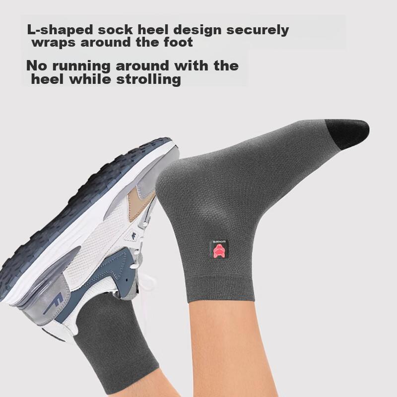 SEPTWOLVES [Double Layer Knit] Men's Socks, Mid-Calf Cotton Socks for Autumn And Winter, Breathable, Comfortable, Fashionable And Trendy Socks