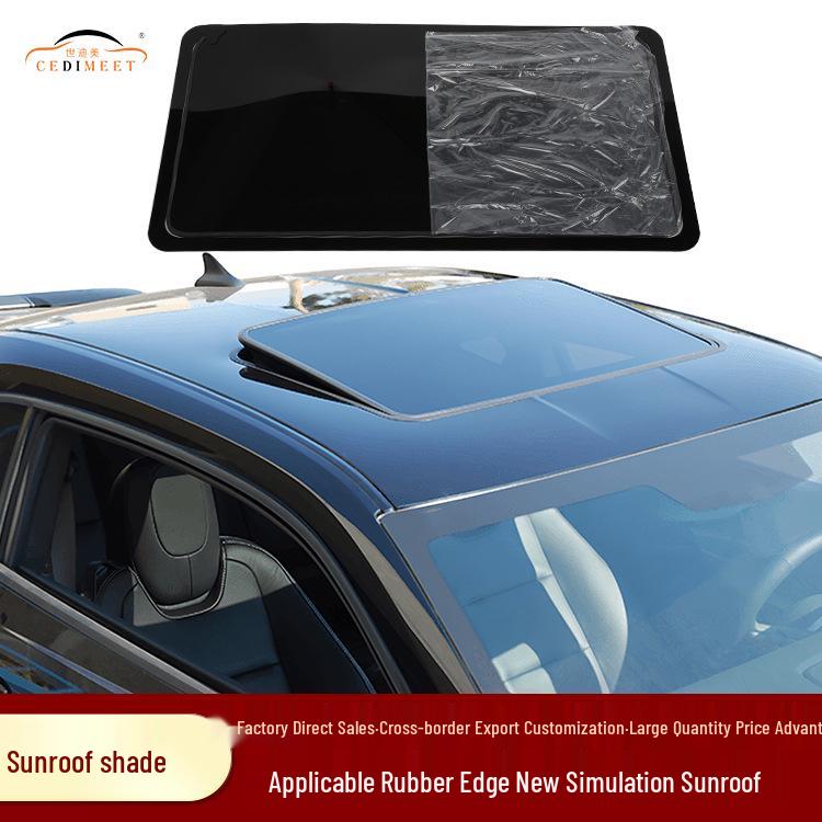 Универсальный резиновый дефлектор люка для автомобиля 80x40 см Acrylic New Simulation Sunroof