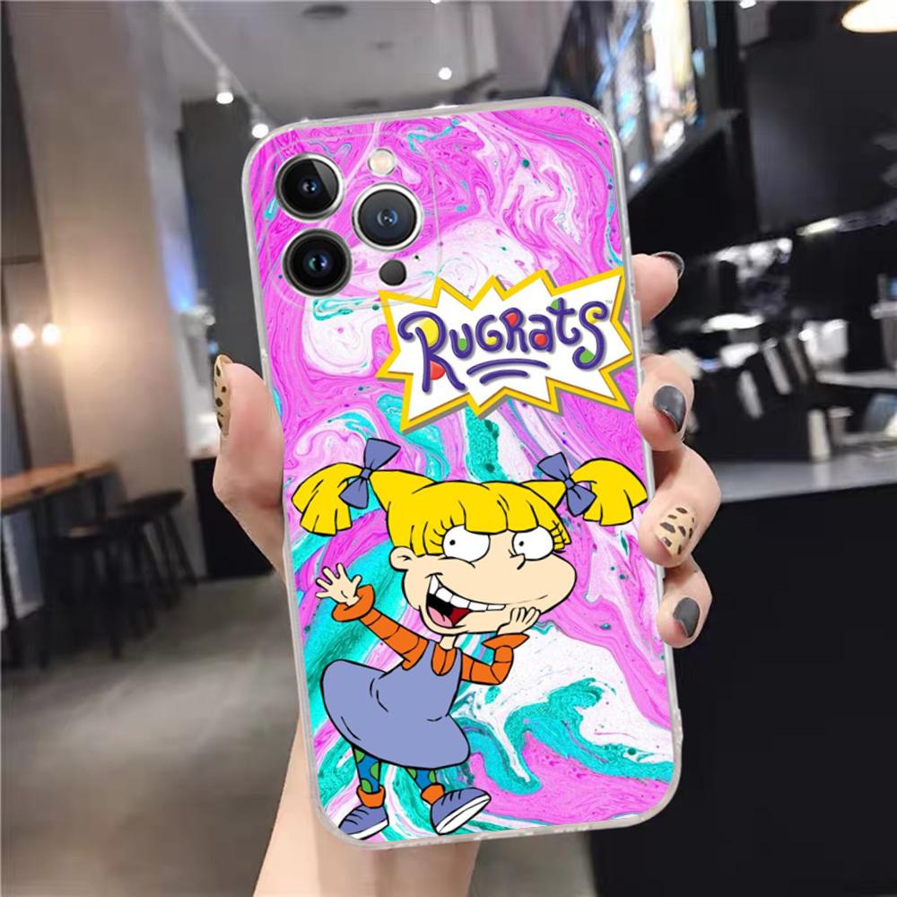 Cartoon Funny R-Rugrats Phone Case Silicone Soft For Iphone 16 15 14 13 12 11 Pro Mini XS MAX Plus X Cover