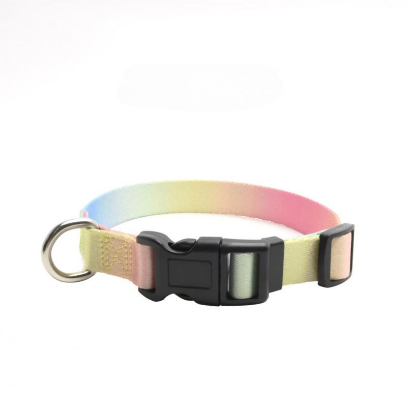 

Ошейник для домашних животных, ошейник с градиентом для собак, нейлоновый трос с защитой от потери и тяги с колокольчиком, ошейники для домашних животных для маленьких, средних и больших собак S 1.5CM X (26-42CM)