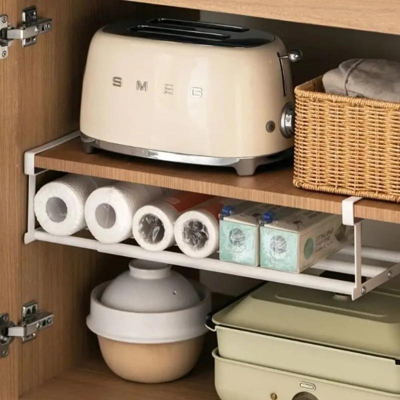 Adjustable Shoe Rack Expandable Closet Shelf Storage Organizer Under Hanging Cabinet Rack Metal Holder For Shoes