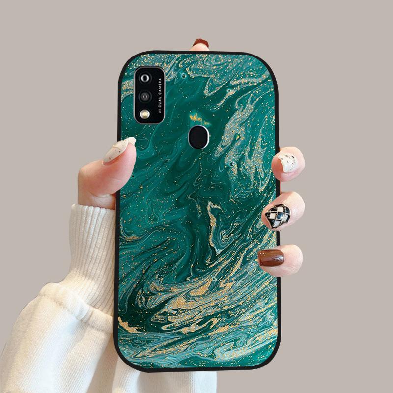 For ZTE Blade A51 Case A52 A53 Color Painted Soft Silicone Phone Cover Cases For ZTE Blade A31 Fashion Protective Fundas Coque