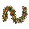 Guirlanda de Natal Com 50 Luzes LED Guirlanda Artificial de Abeto de Natal Decorativa Para Escadas Lareiras Escritórios Exterior