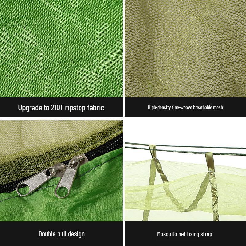 Nylon Double Camping Hammock with Mosquito Net