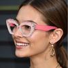 New Vintage Cat Eye Reading Glasses for Women Fashion Large Frame Anti Bluelight Presbyopia Eyeglasses with Plus Diopter+2.0