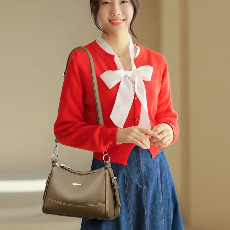 Lychee pattern messenger bag women's shoulder small square bag