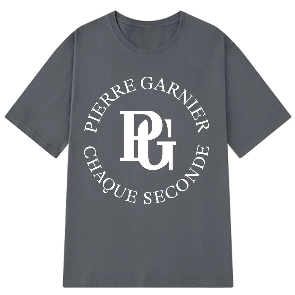 Pierre Garnier Chaque Seconde 2025 Album Tour Tshirts Hip Hop Fashion Tshirt Men Clothing 100 Cotton Casual TShirt Streetwear