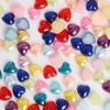 50-300Pcs  Cheap Imitation Plastic Half Pearl Heart Beads Flatback Cabochon Scrapbooking Craft 3/4/6/8/10/12mm Pick Size KTJ