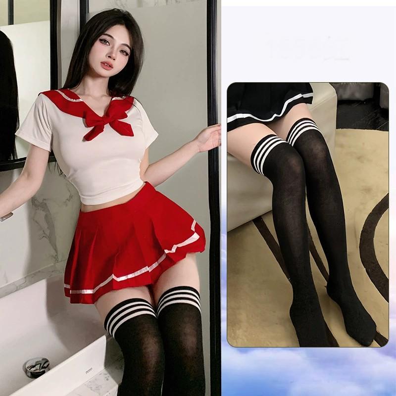 Hot New Japanese Korean Version of School Student Uniform Cosplay Costume Student Girl Pleated Skirt Sex Play Costume