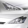 Set of 4 Stainless Steel Headlight Eyebrow Trims for Toyota Prius 40 Series