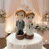 Creative Couple Wedding Cake Topper Elegant Cake Toppers Dolls Bride & Groom Figurines  Marry