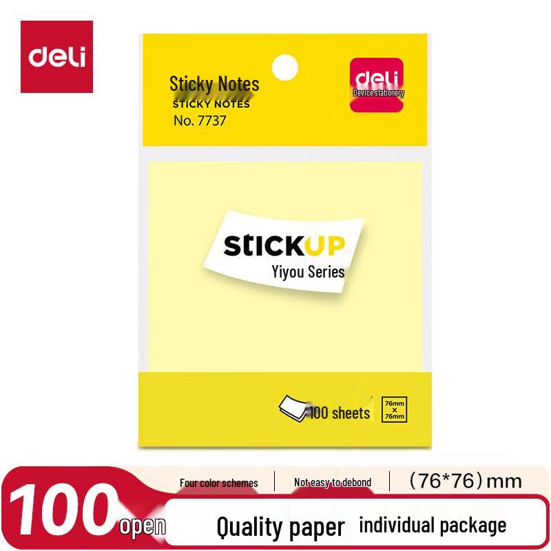Deli 7737 Square Sticky Notes