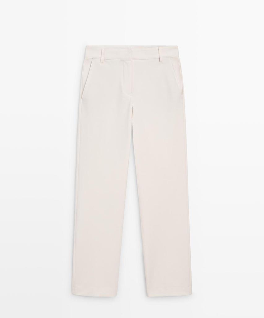 Masimodutti Straight Fit High-Tech Pants