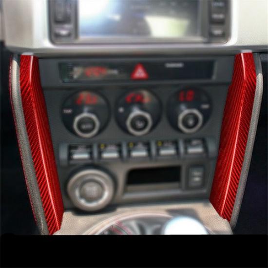 Center Console Carbon Fiber Decorative Cover For Subaru BRZ Toyota 86 2013-