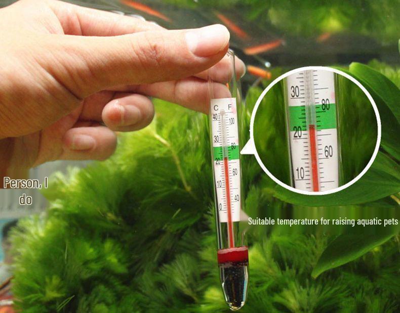 High-Precision Waterproof Suction Cup Aquarium Thermometer for Fish, Turtle, and Plant Tanks