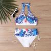 Plus Size Kvinner Mote Sexy Rundhals One Piece Bikini Set Slim The Sky Is Full of Stars Print Badedrakter