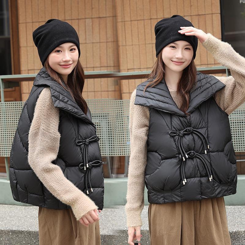 Vest women's winter design sense niche small man thickened vest vest cotton jacket jacket