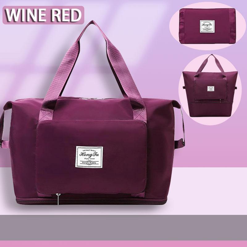 Foldable expandable travel bag, large capacity waterproof luggage bag, tote bag, travel luggage bag suitable for weekend camping