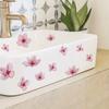 Floral Bathroom Sink Stickers Removable Self-Adhesive Waterproof Bathroom Toilet Decorative Sticker Bathtub Sticker Home Decor