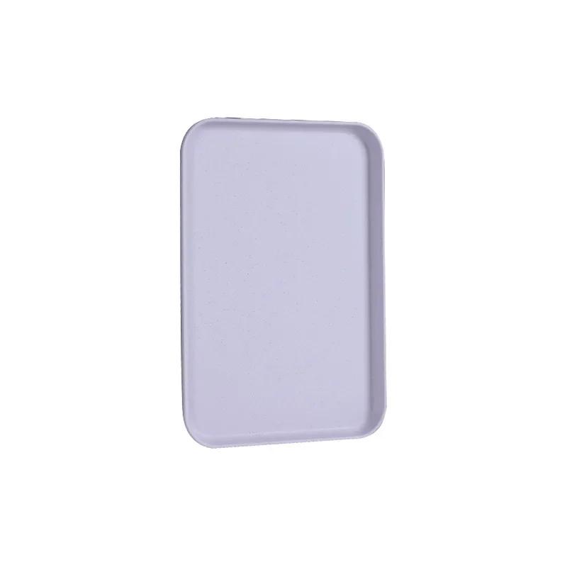 

Новый Nordic PP поддон пластиковый поддон еда хлеб форма зеленый прямоугольный хранение бытовые кухонные принадлежности отель сервис поднос десерт 30x22CM фиолетовый